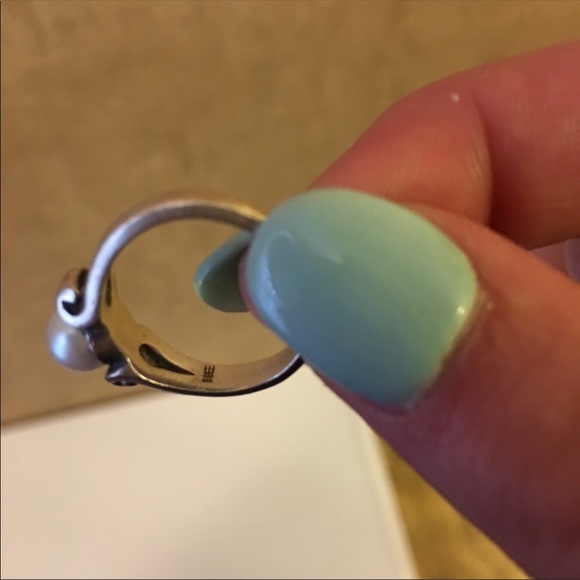 Scroll Ring with Cultured Pearl—James Avery - Picture 2 of 4